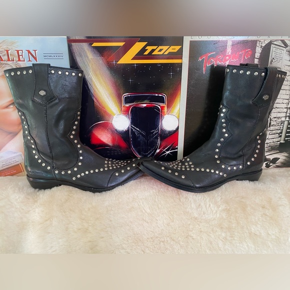 Vintage Harley Davidson boots. EUR size 37.5 fits US women’s size 7 - Picture 4 of 7